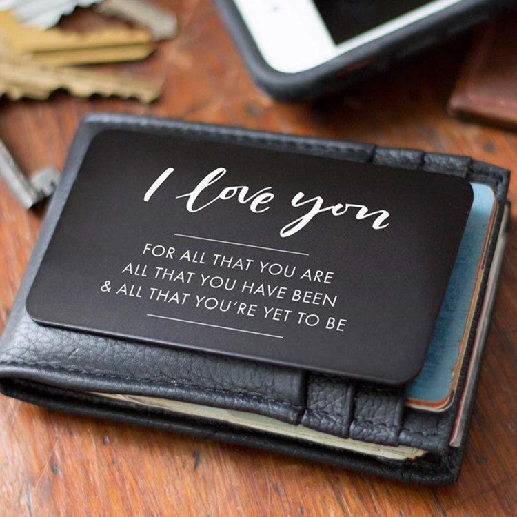 MOQ1 Custom Wallet Card Couple Souvenir Card MOQ1 Custom Wallet Card Couple Souvenir Card